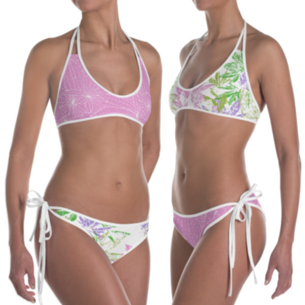 REVERSIBLE BIKINI: BATIK AND STENCIL