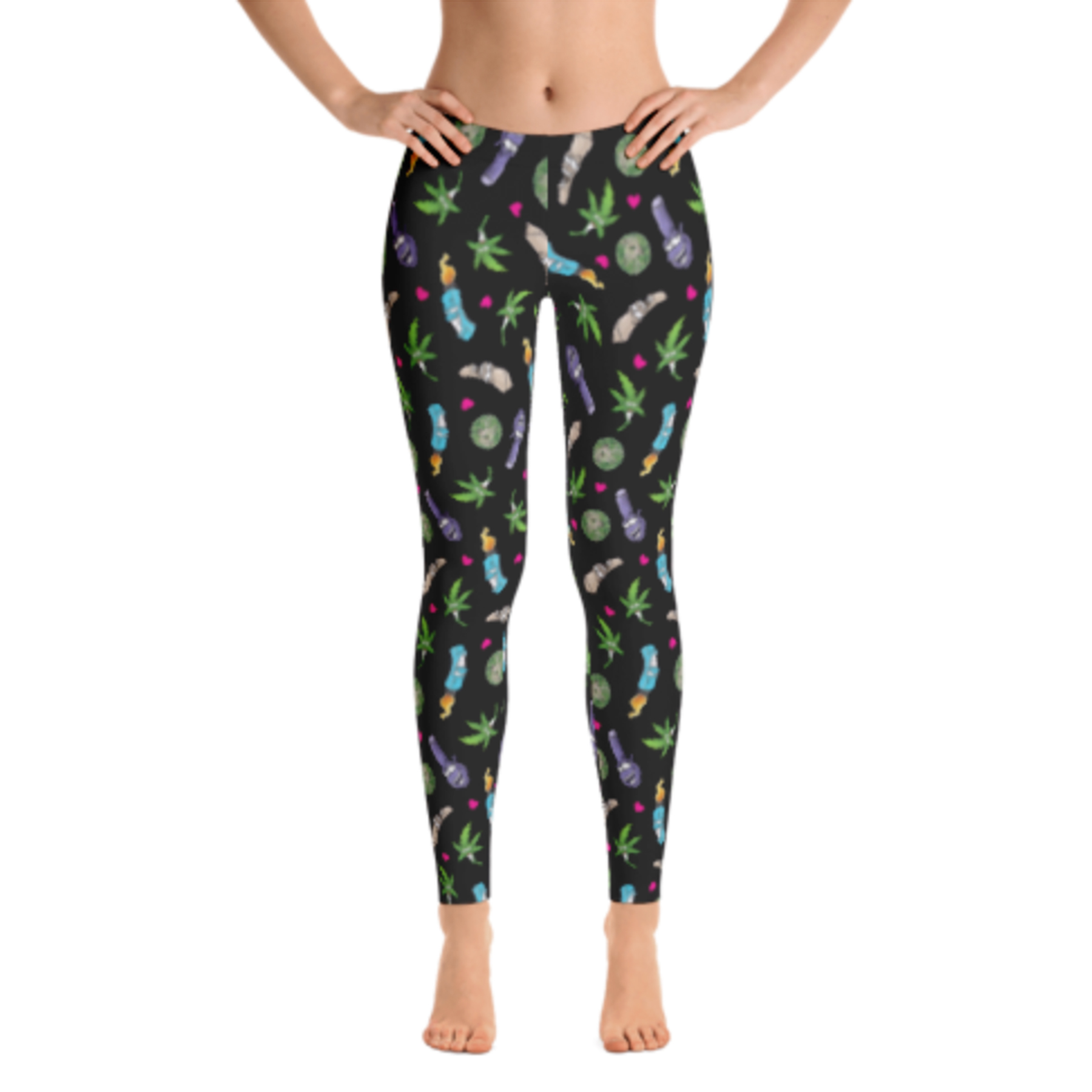 JUST GET HIGH_BEST BUDS BAREFOOT_LEGGING