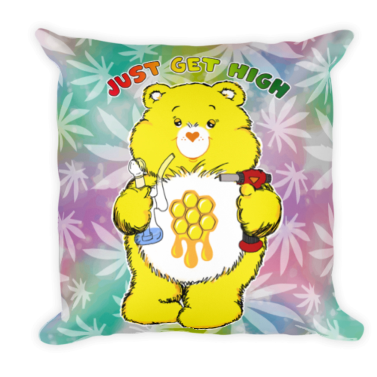 cannabear pillow_dab_front