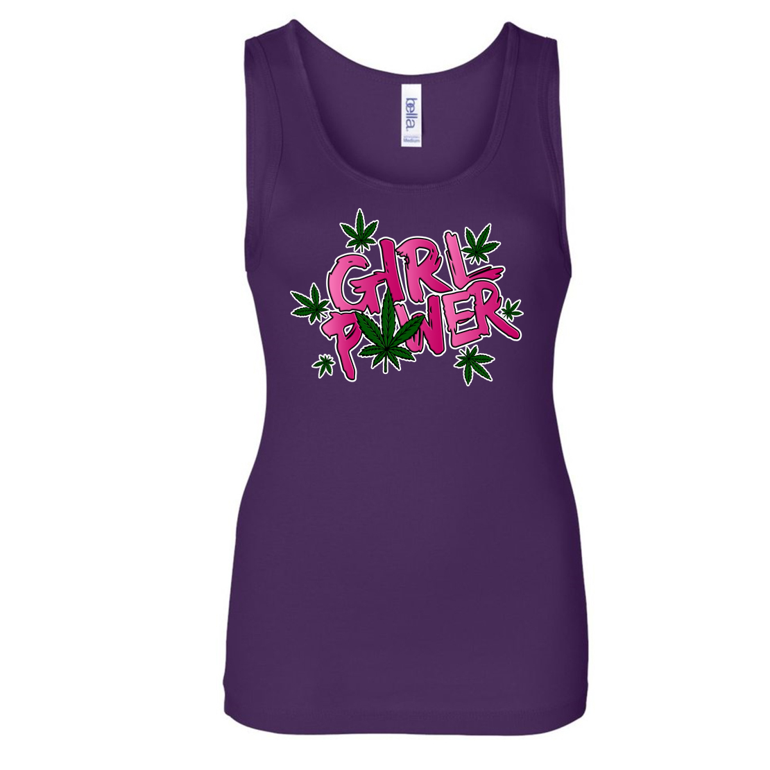 just get high_girl power leaf_purple