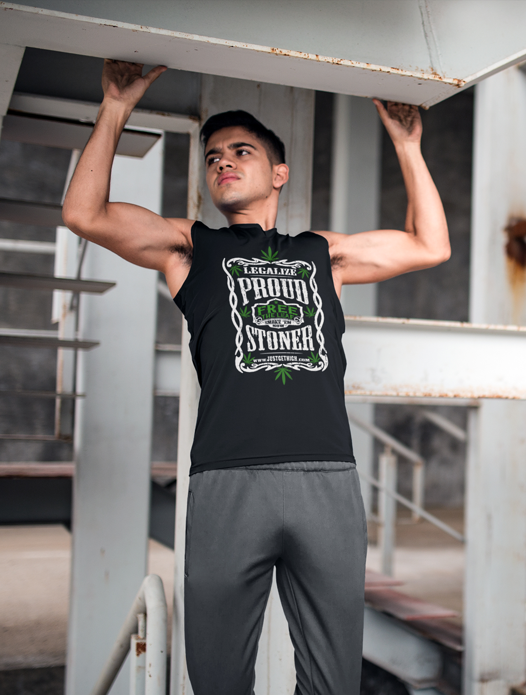 just get high_slide_MUSCLE TANK_proud stoner