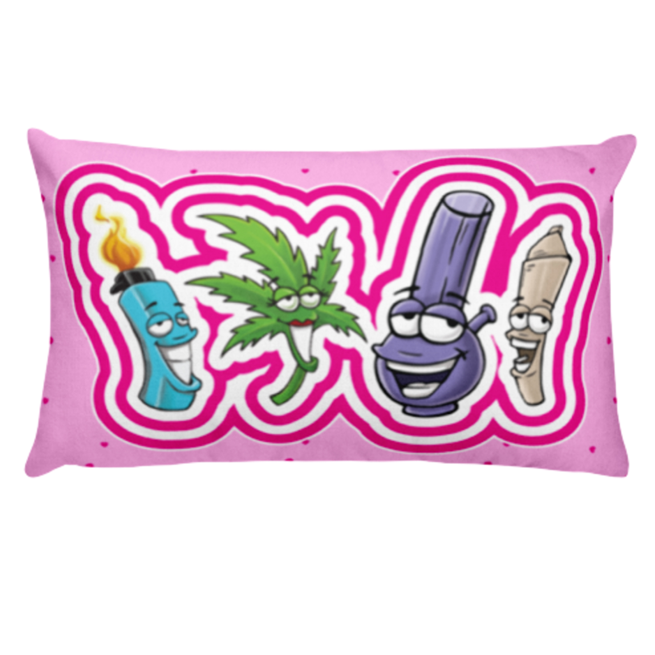 rec pillow_pink bff_front