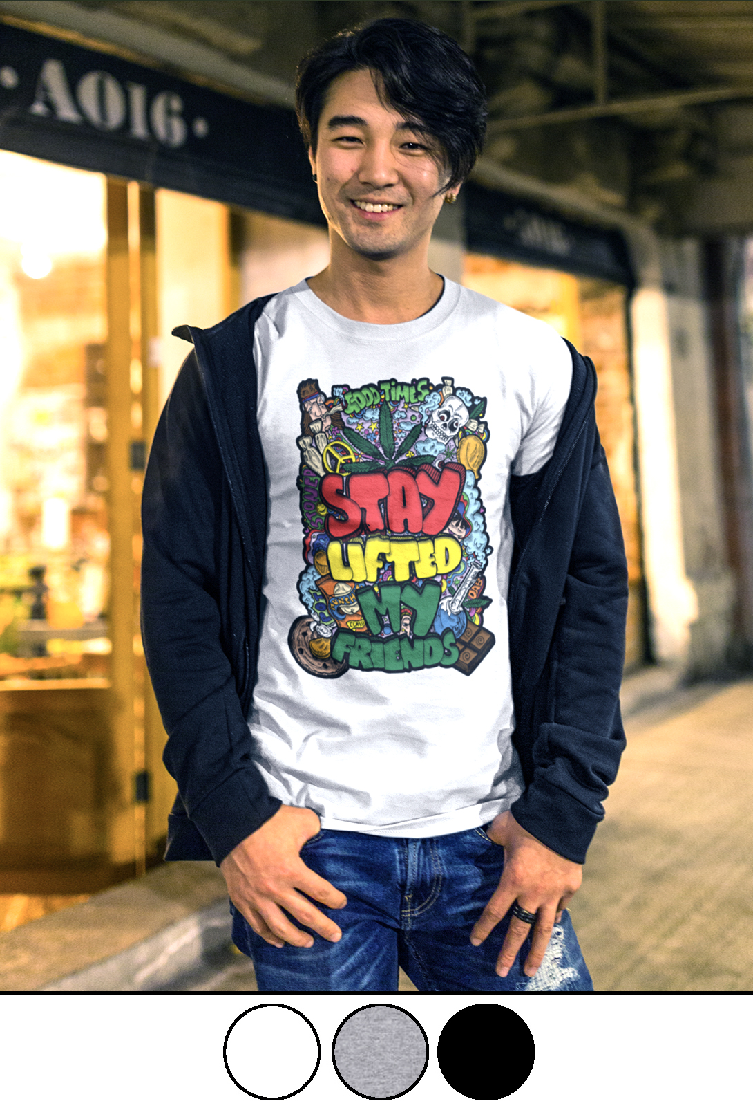 T-SHIRT: STAY LIFTED MY FRIENDS – Just 