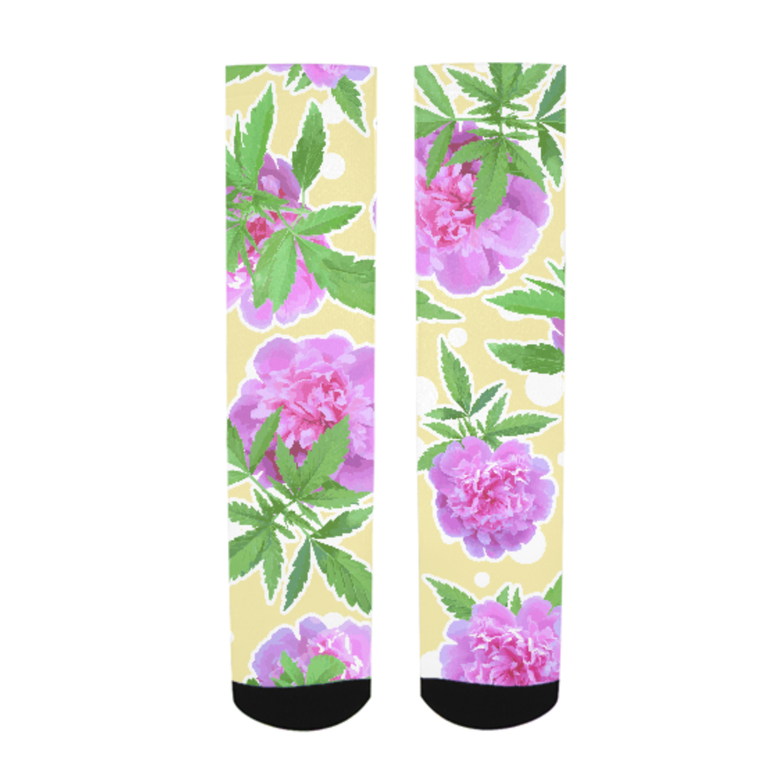 just get high_allover socks print_watercolor_dots
