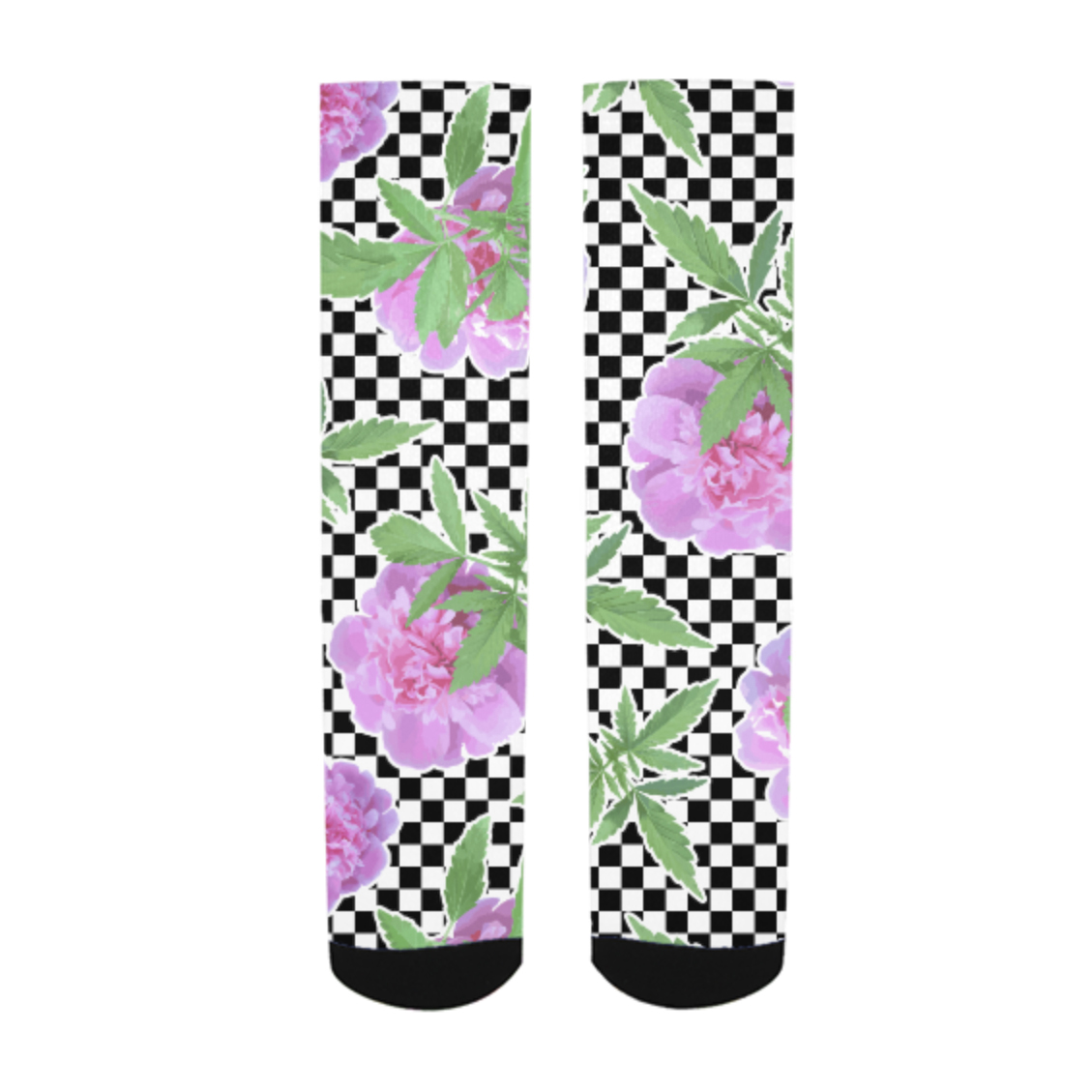 just get high_allover socks print_checker