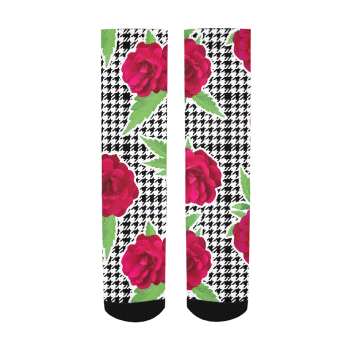 just get high_allover socks print_roses