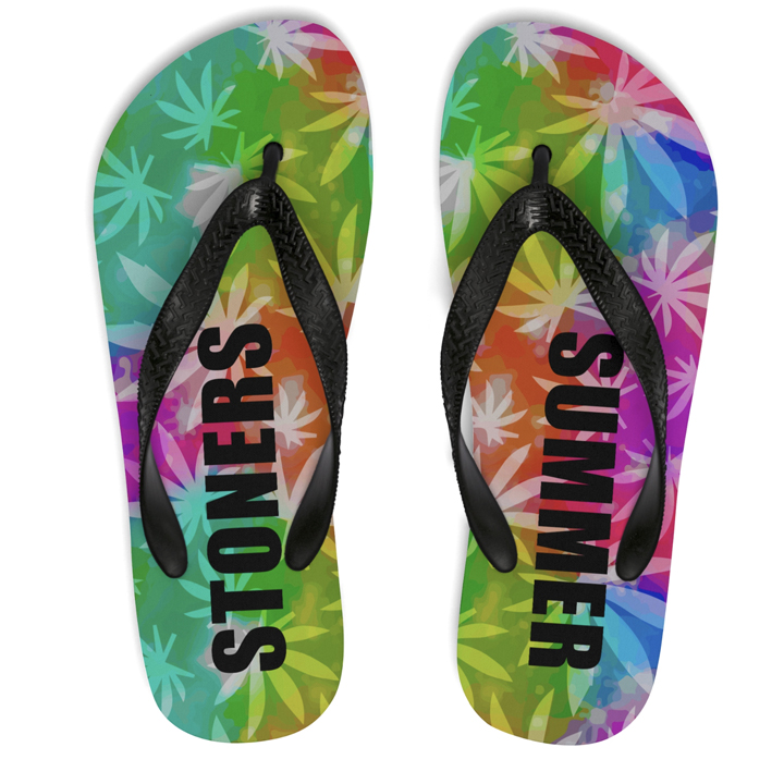 flip flops rainbow