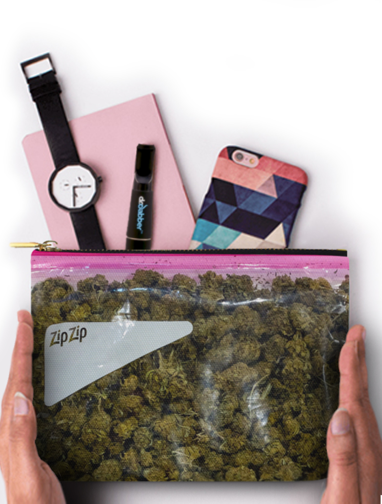 just get high_poucgh bag_stash green