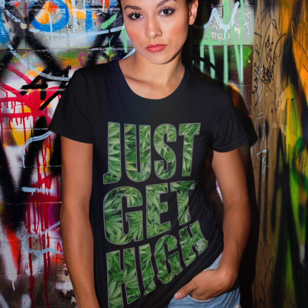 T-SHIRT: JUST GET HIGH™ • CLASSIC LOGO