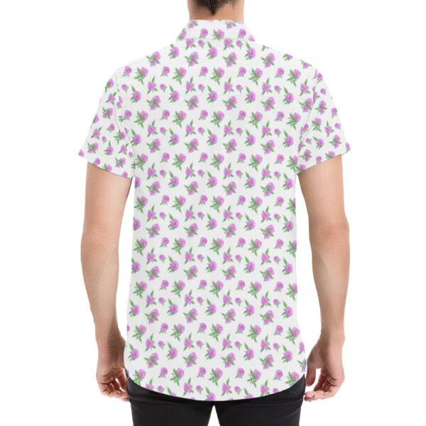 DRESS SHIRT: CARNATIONS AND CANNABIS