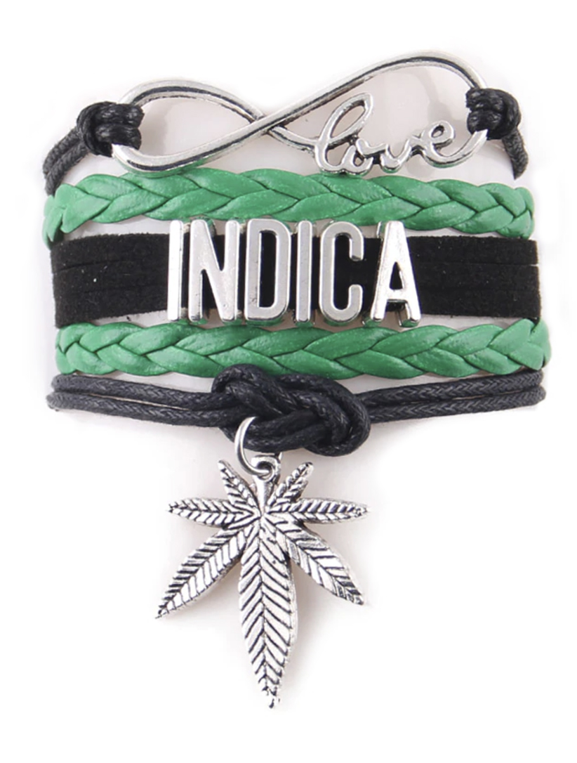 indica_bracelet_just get high_green and black