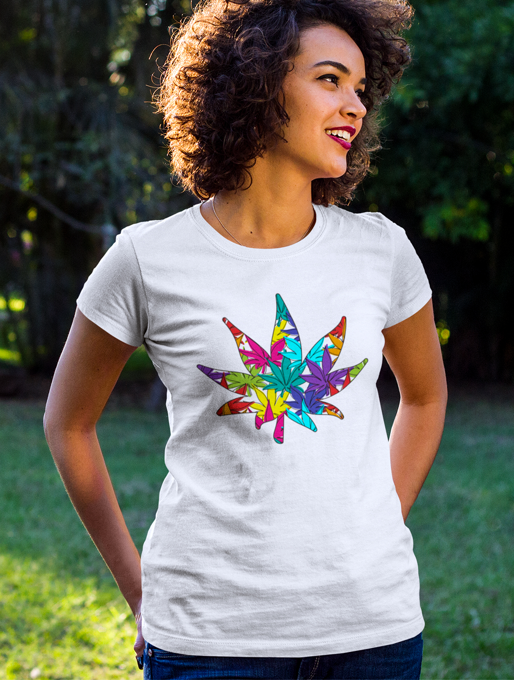 just get high_shirt_rainbow weed