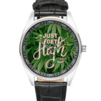 WATER RESISTANT CASUAL WATCH: JUST GET HIGH™ • CLASSIC LOGO