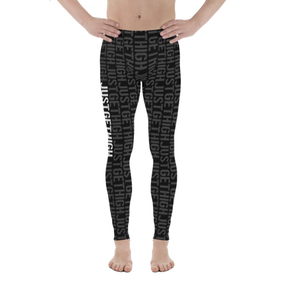 jgh stencil_mens leggings_just get high_front