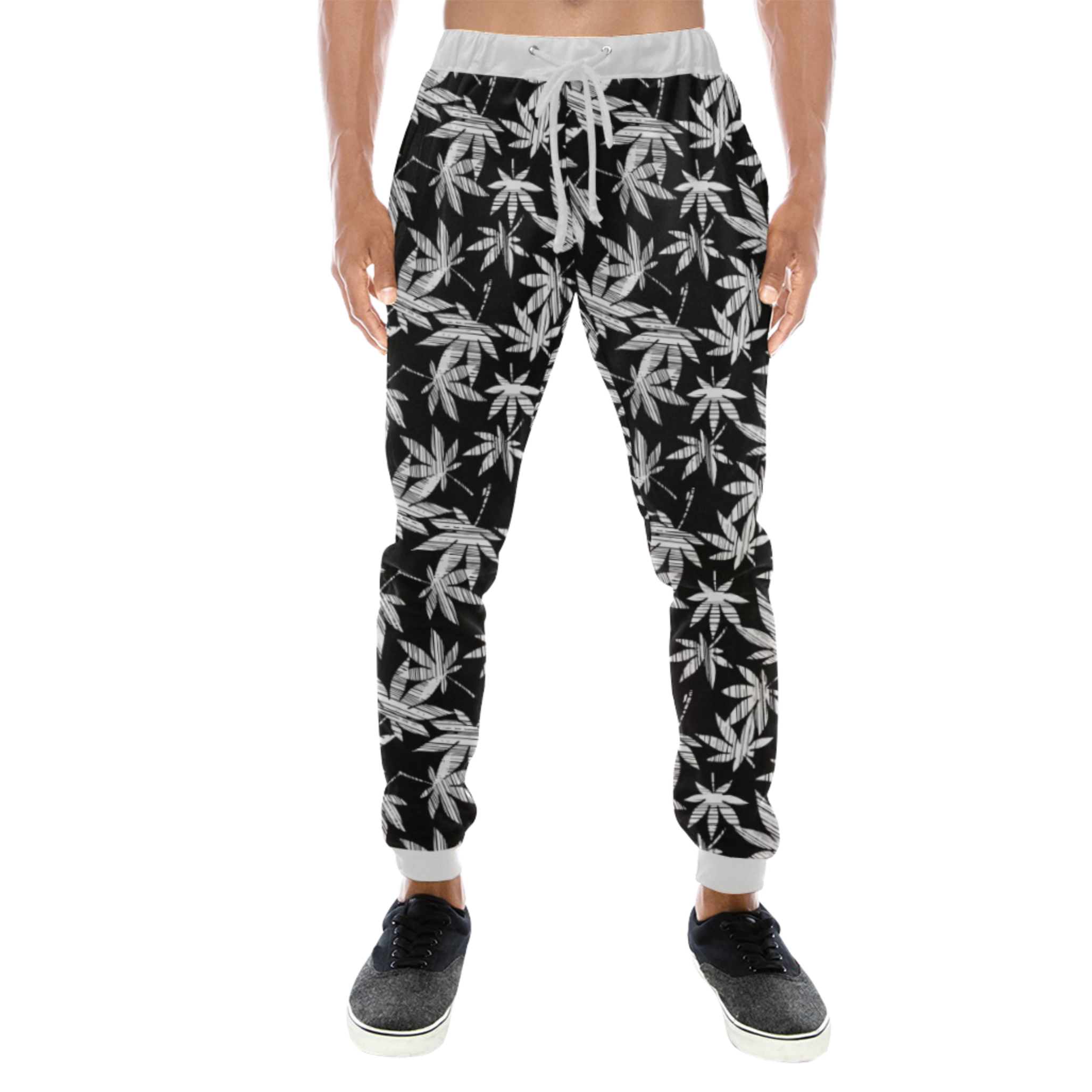 joggers_white waistband_just get high_hybrid_front