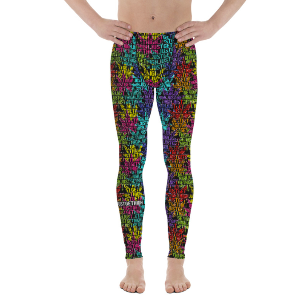 rainbow_mens leggings_just get high_front