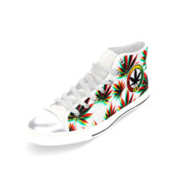 RUBBER TOED HIGHTOP SNEAKERS: CHROMATIC CANNABIS