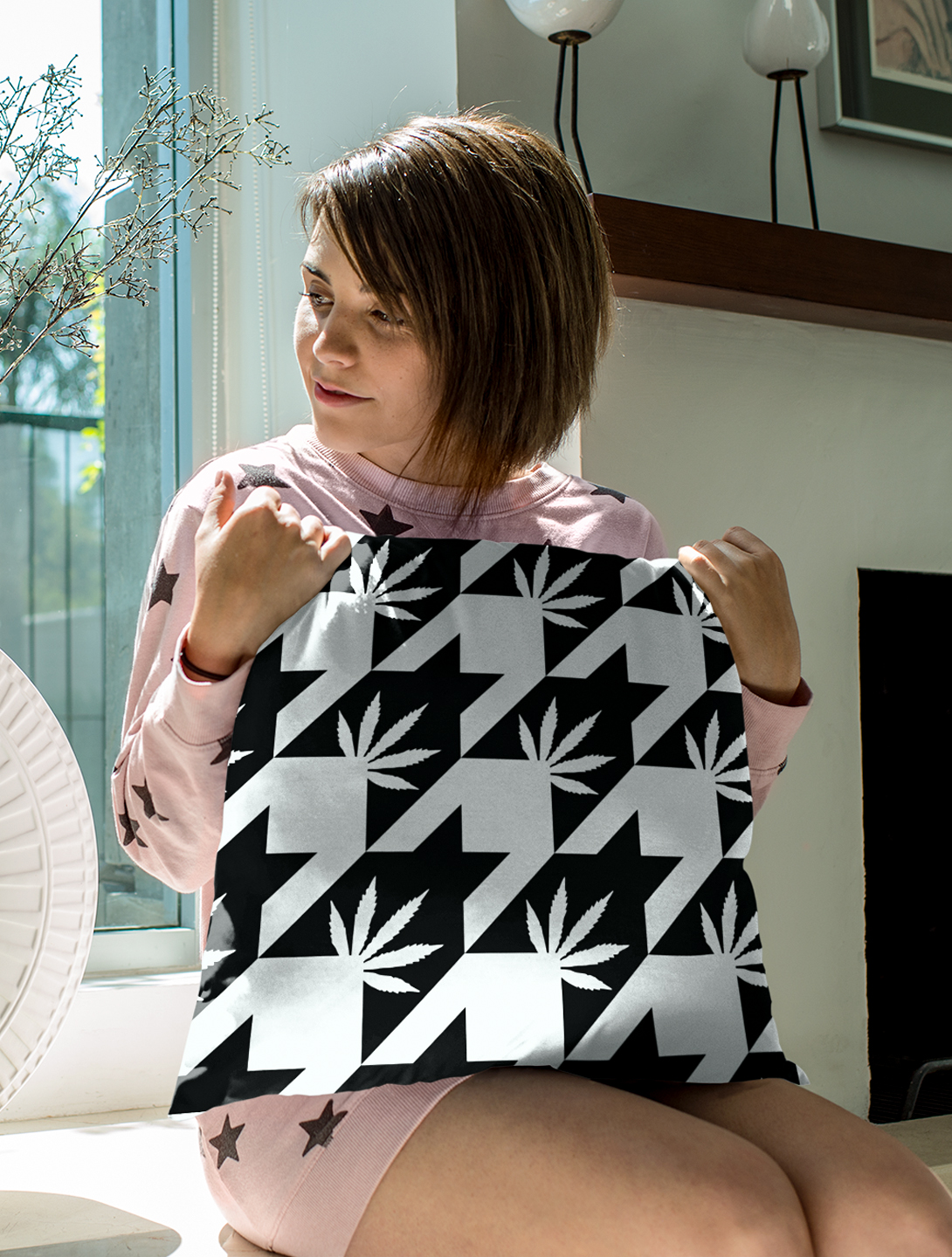 just get high_houndstooth_pillow