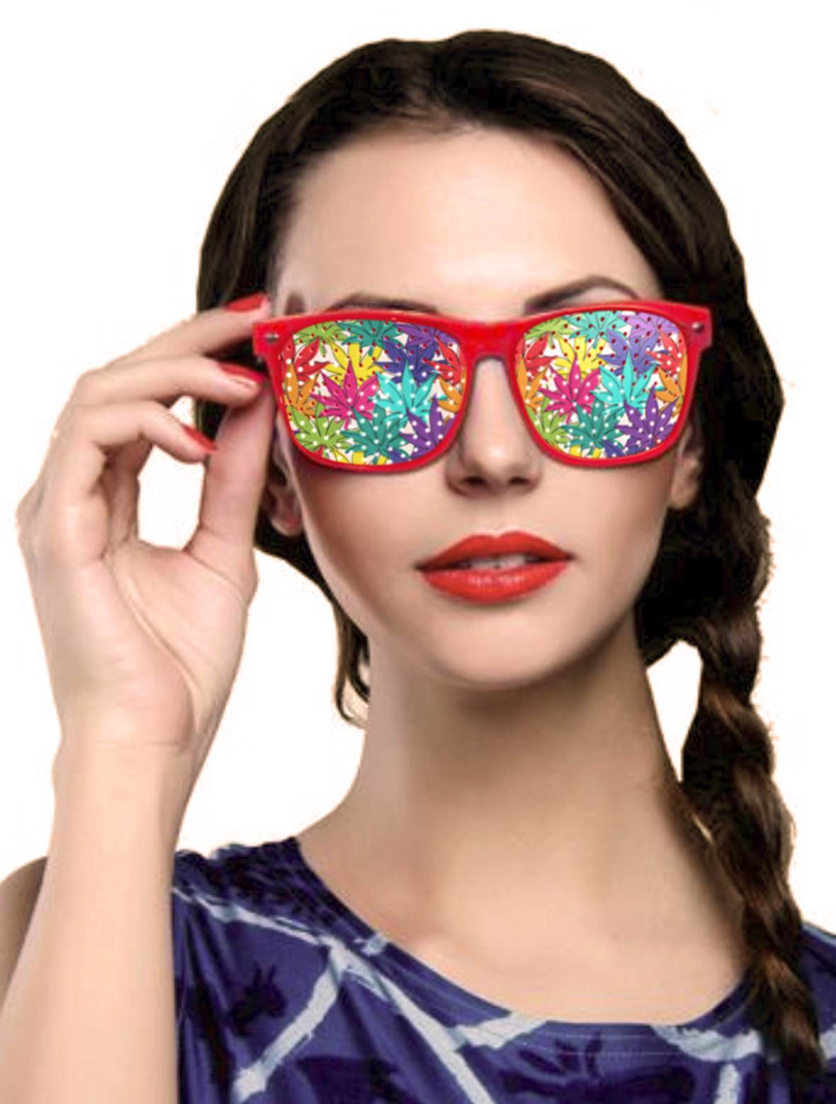 just get high_rainbow leaf_sunglasses_rev