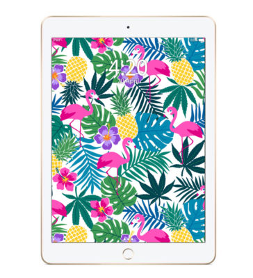 just get high_ipad_pineapple express print_pad