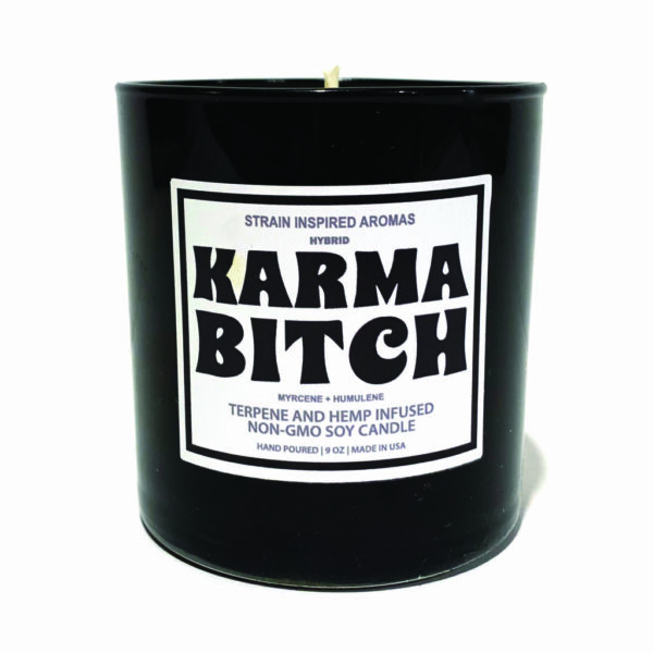 TERPENE HEMP CANDLE: KARMA BITCH • COFFEE AROMA