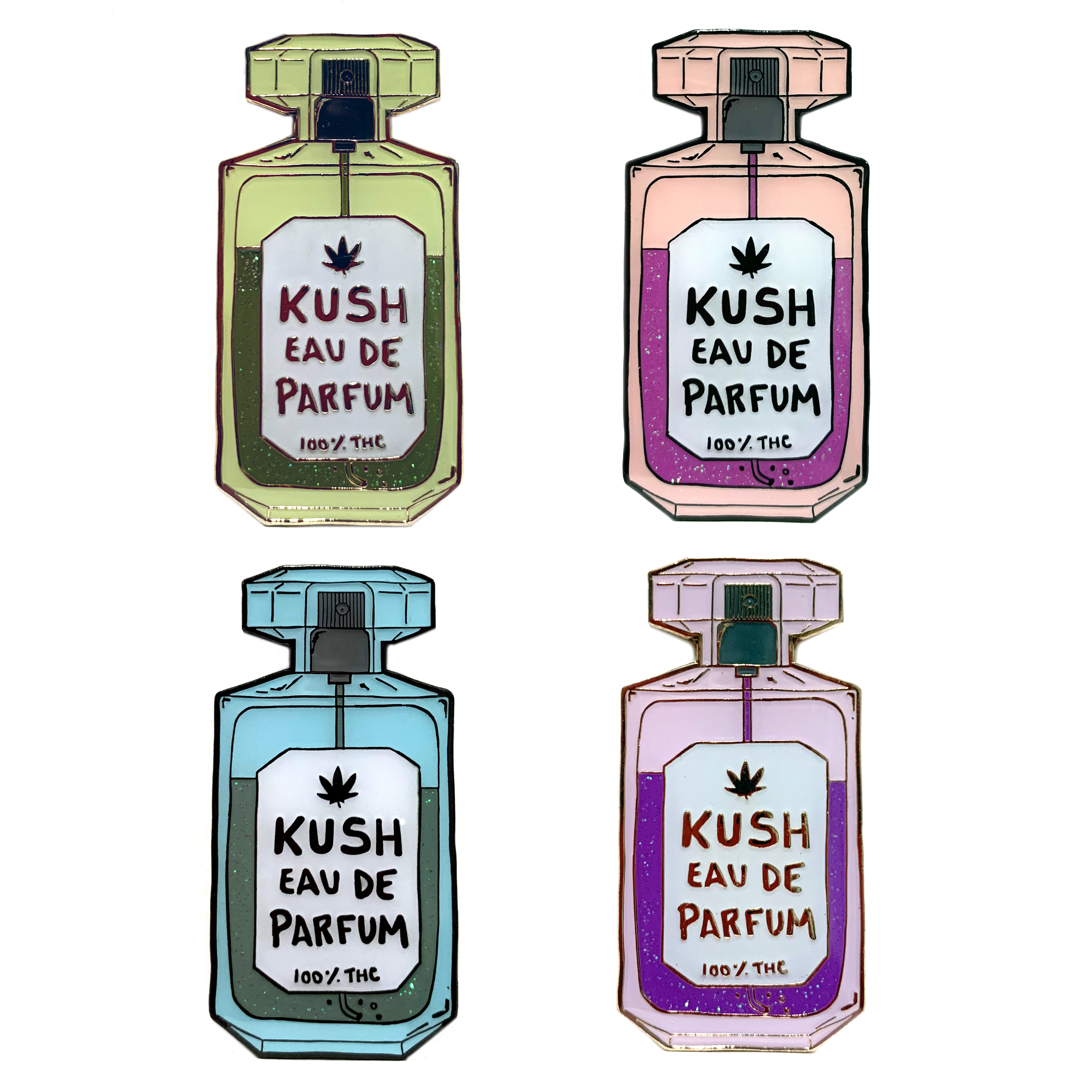 kush eau de parfum_hat pin_set