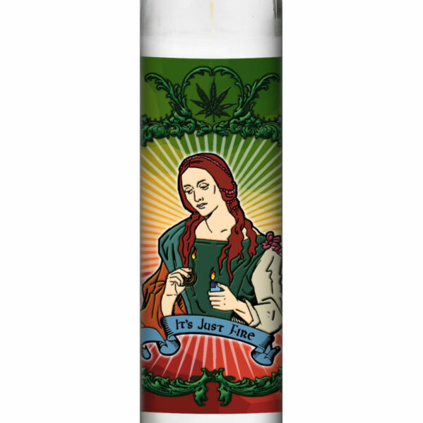 CANNARITUAL PRAYER CANDLE: IT'S JUST FIRE