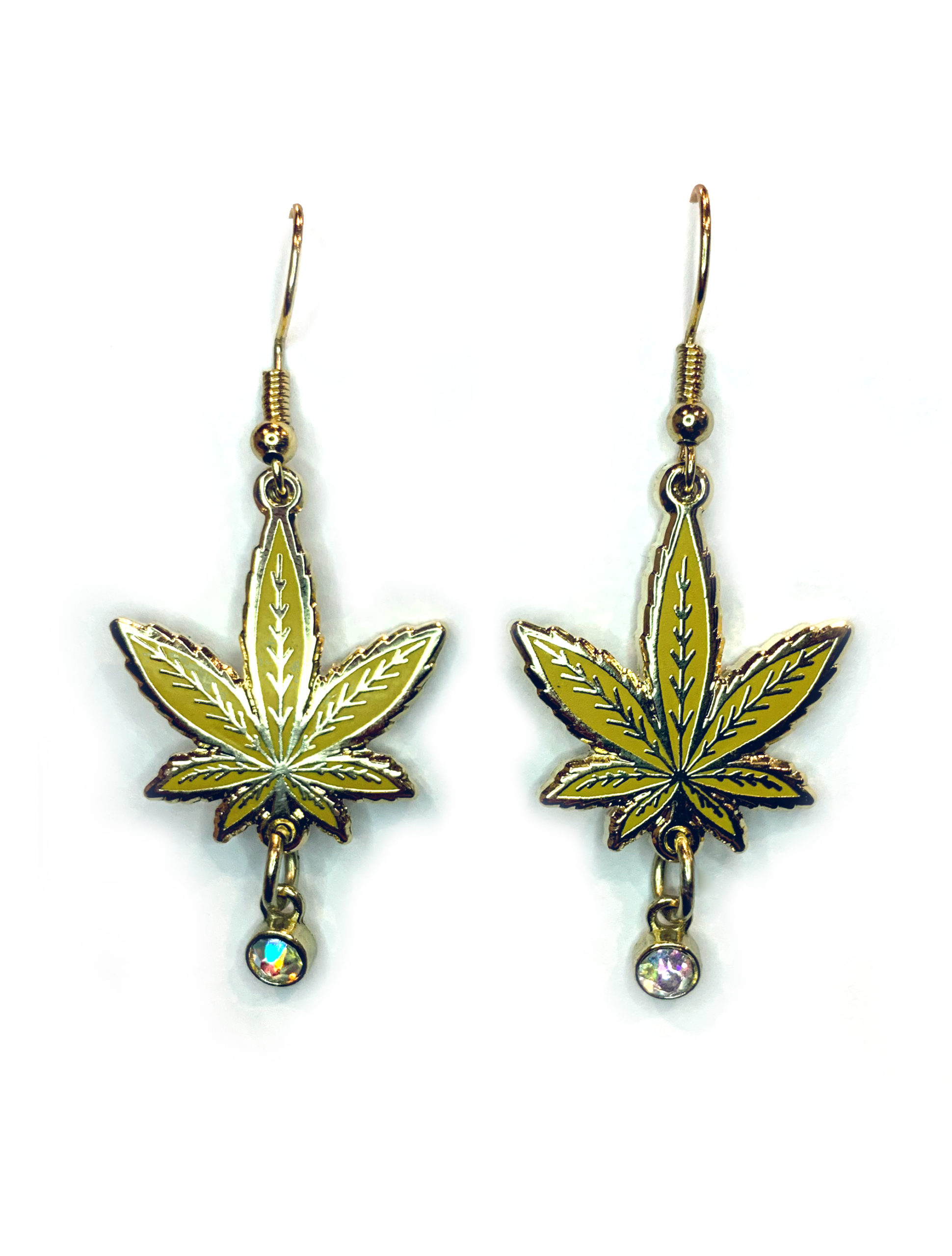 just get high_pineapple express leaf earrings_web