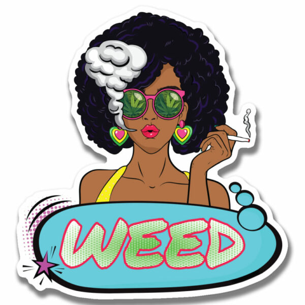 STICKER: WEED GIRL