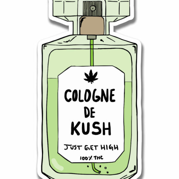 XL STICKER: COLOGNE DE KUSH
