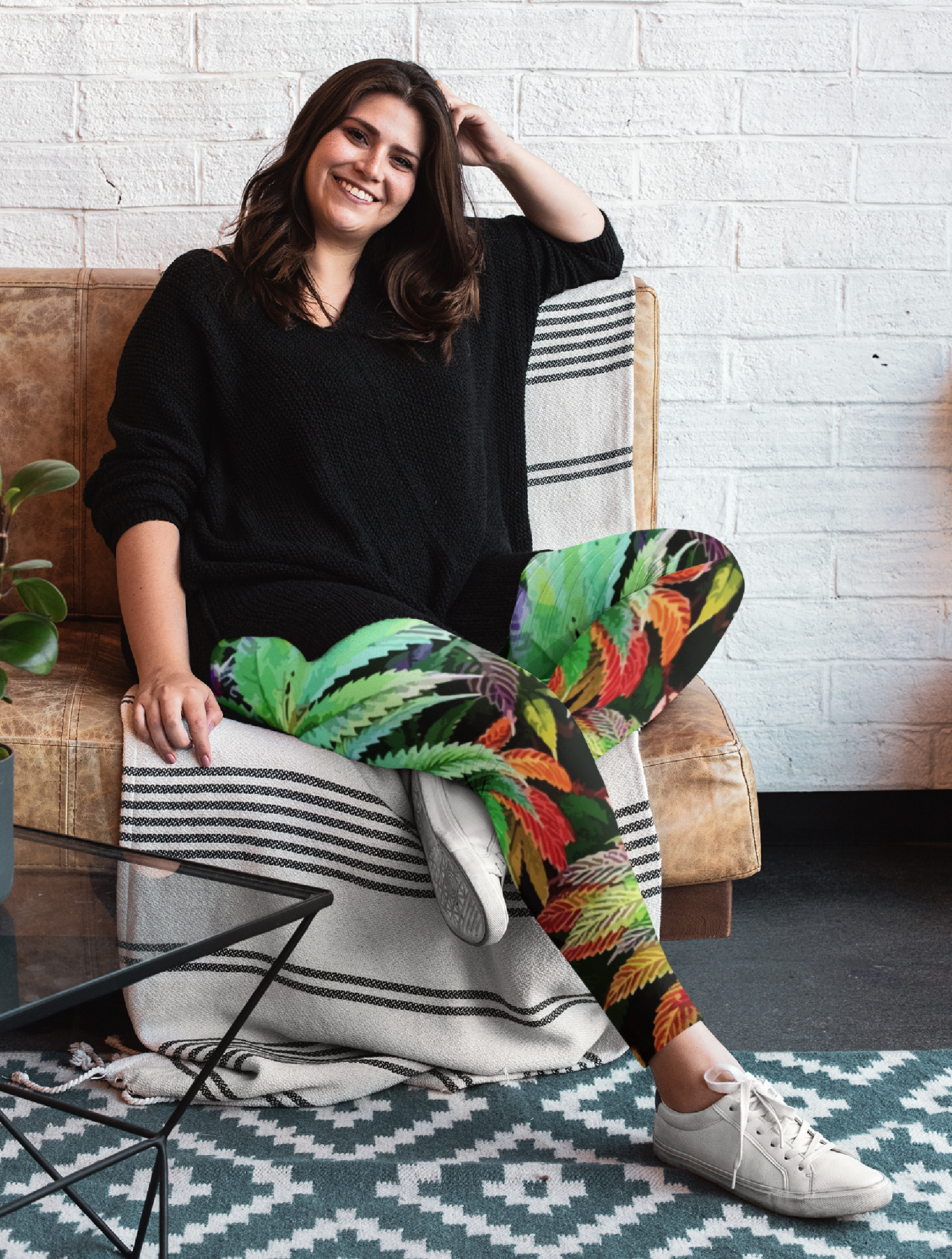 just get high_rainbow kush_leggings