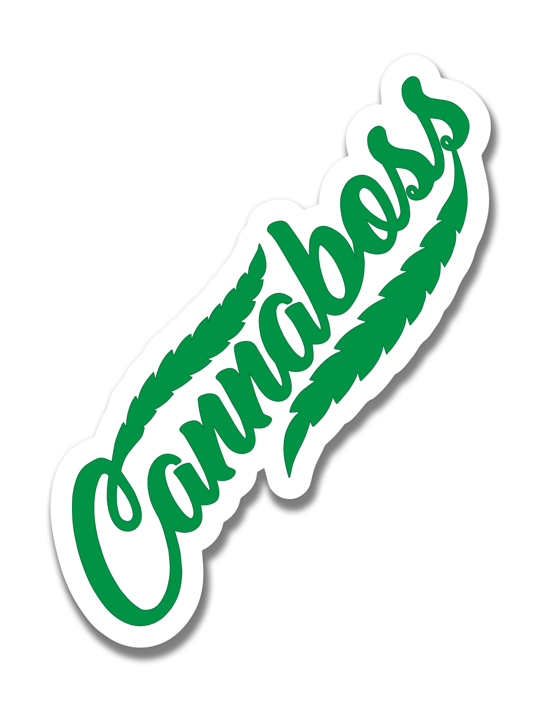 just get high_ stickers_cannaboss_green just get high_ stickers_cannaboss_green
