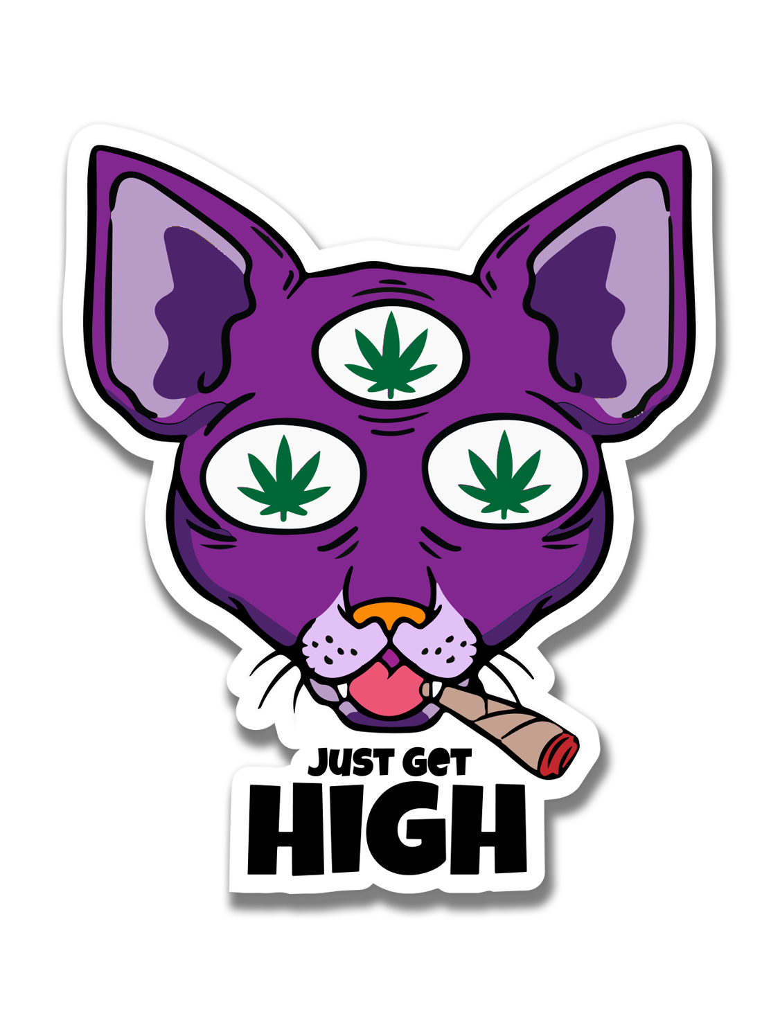 just get high_ stickers_cat piss just get high_ stickers_cat piss