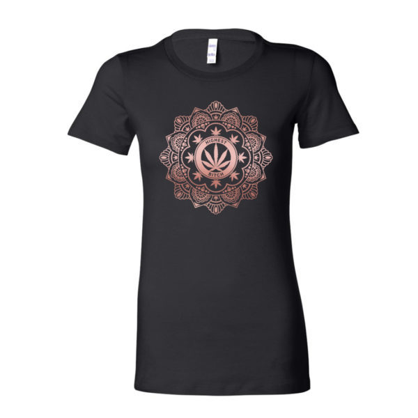 FITTED SHIRT: HIGHEST BITCH • ROSE GOLD HENNA