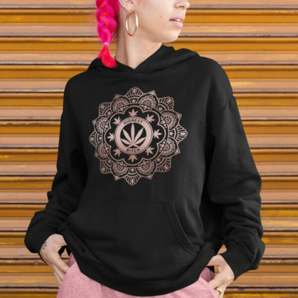 HOODIE: HIGHEST BITCH • ROSE GOLD HENNA