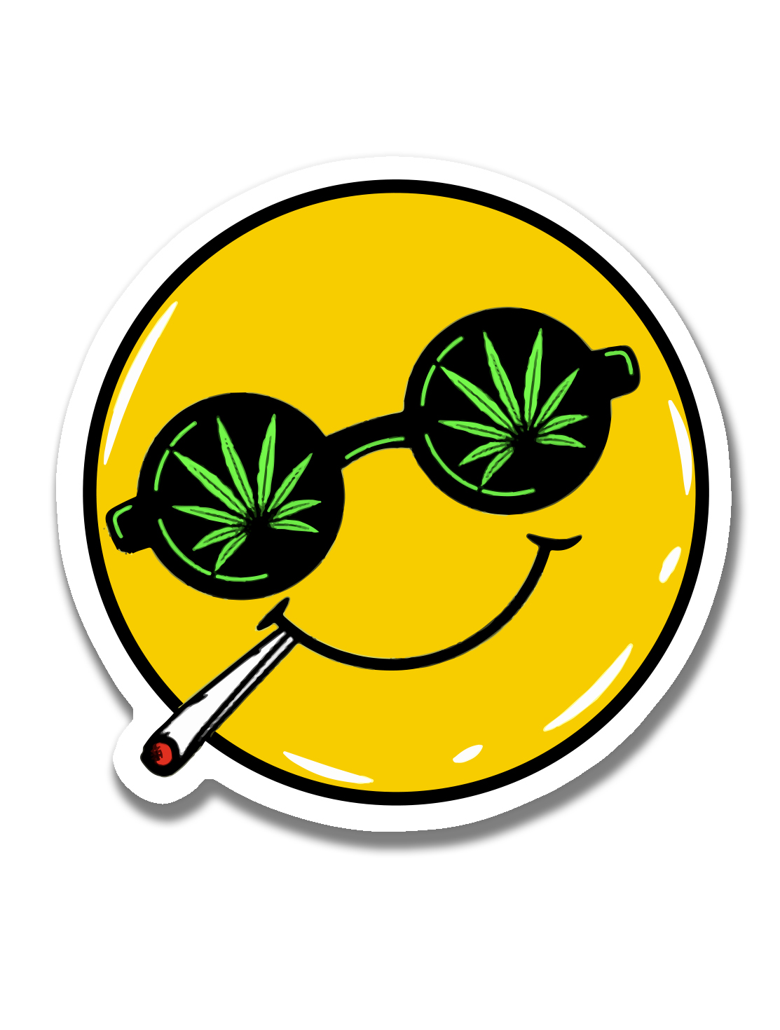 just get high_ stickers_happy daze