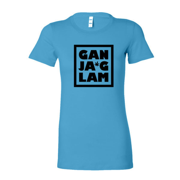 FITTED SHIRT: GANJA GLAM • LOGO