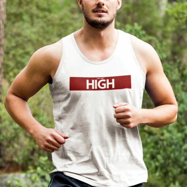 ATHLETIC TANK: JUST GET HIGH™ • RED BAR