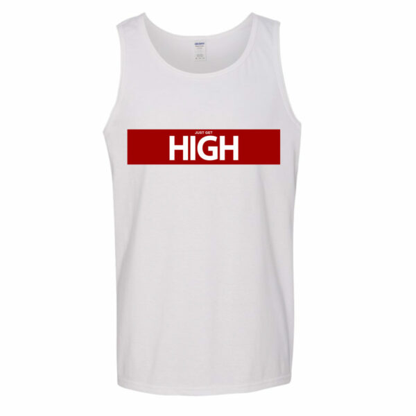 ATHLETIC TANK: JUST GET HIGH™ • RED BAR