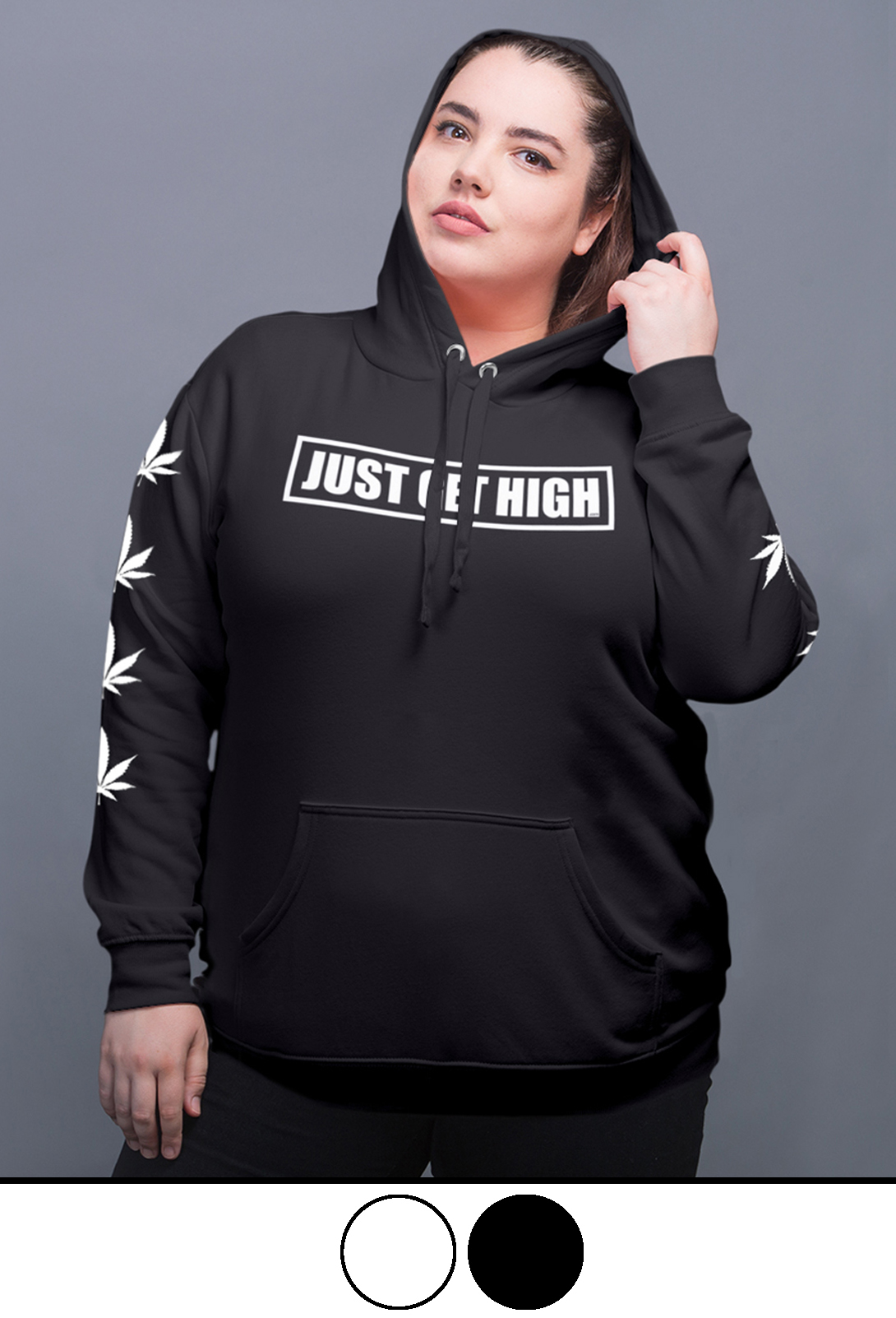 just get high_hoodie_black_stencil_model_1