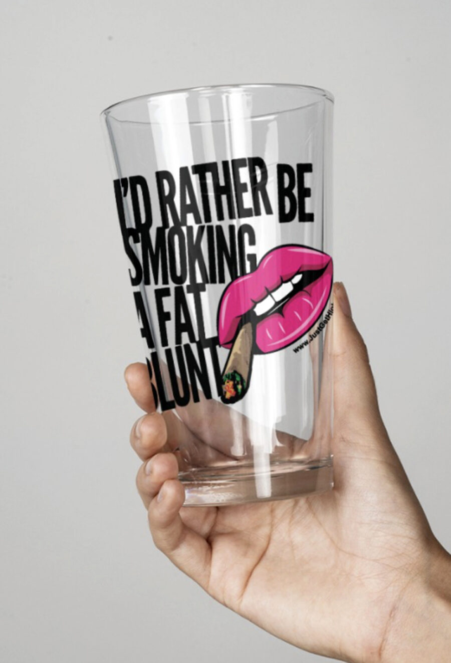 4 Piece Pint Glass Set: Blunt Bitch