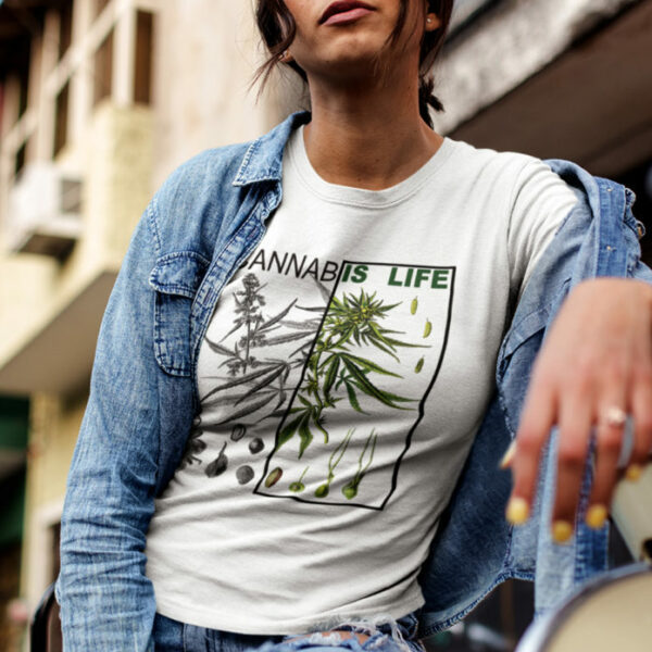 T-SHIRT: CANNAB IS LIFE • DIAGRAM