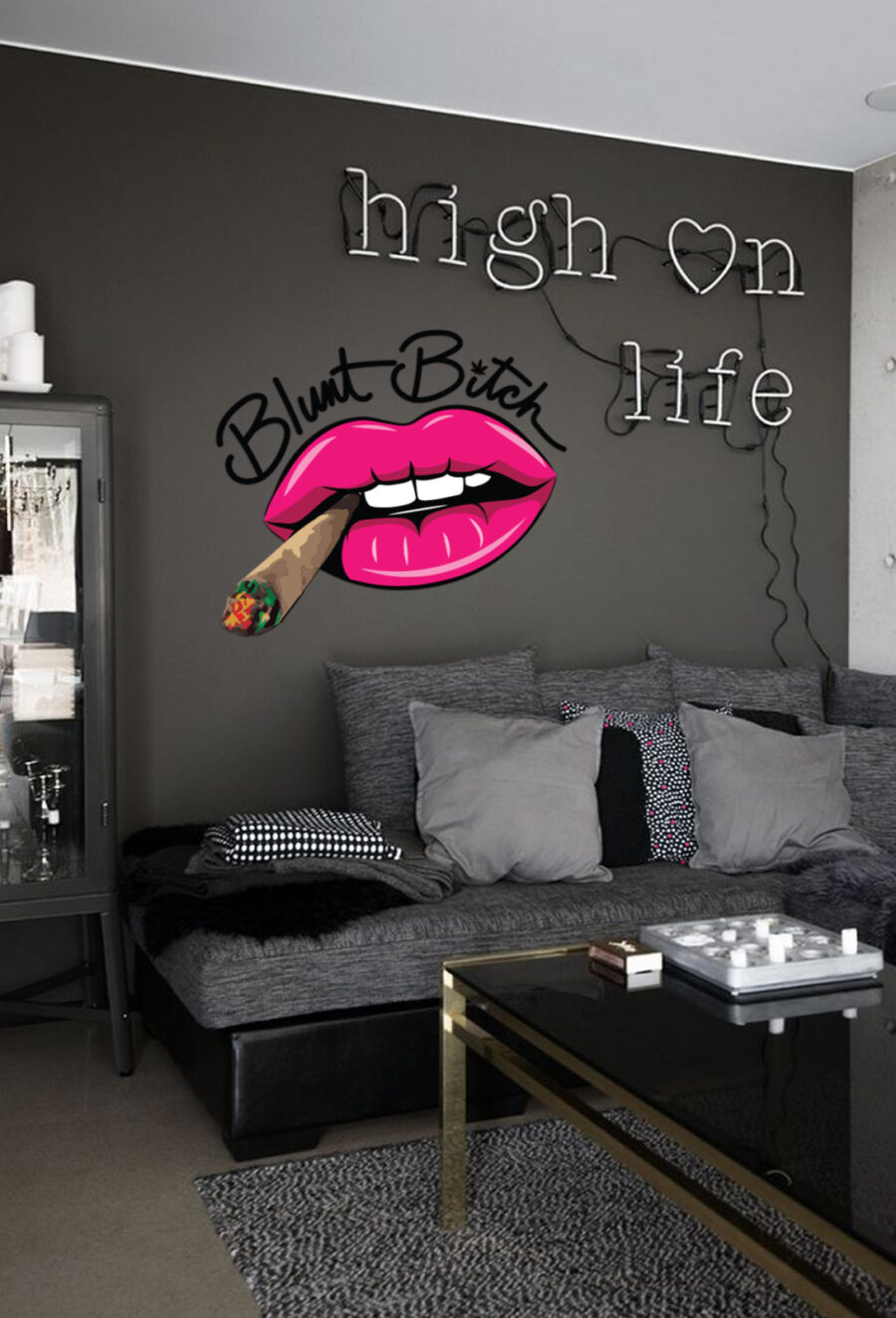 Decorative Sticker: Blunt Bitch