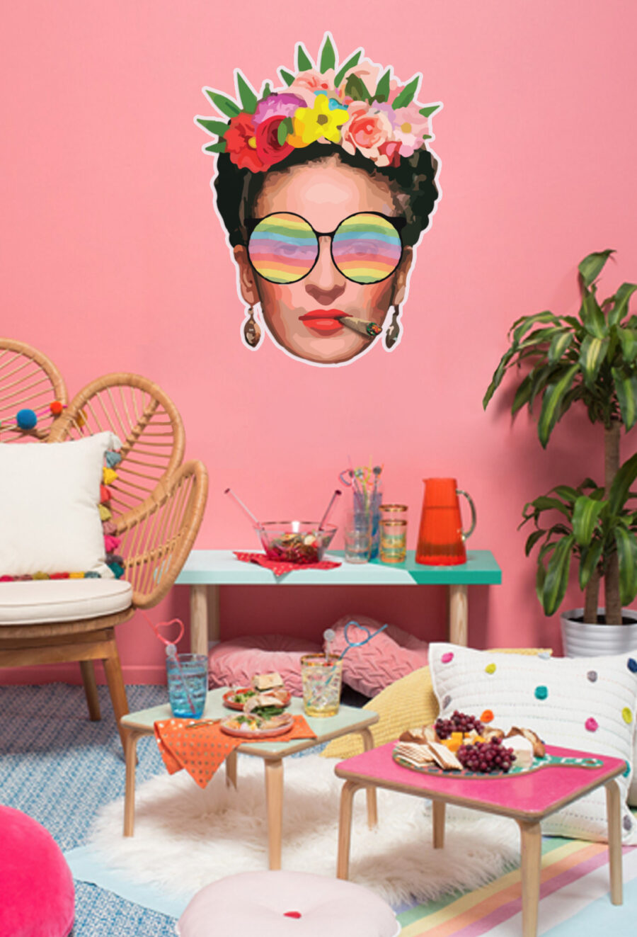 Decorative Sticker: Friday Glasses