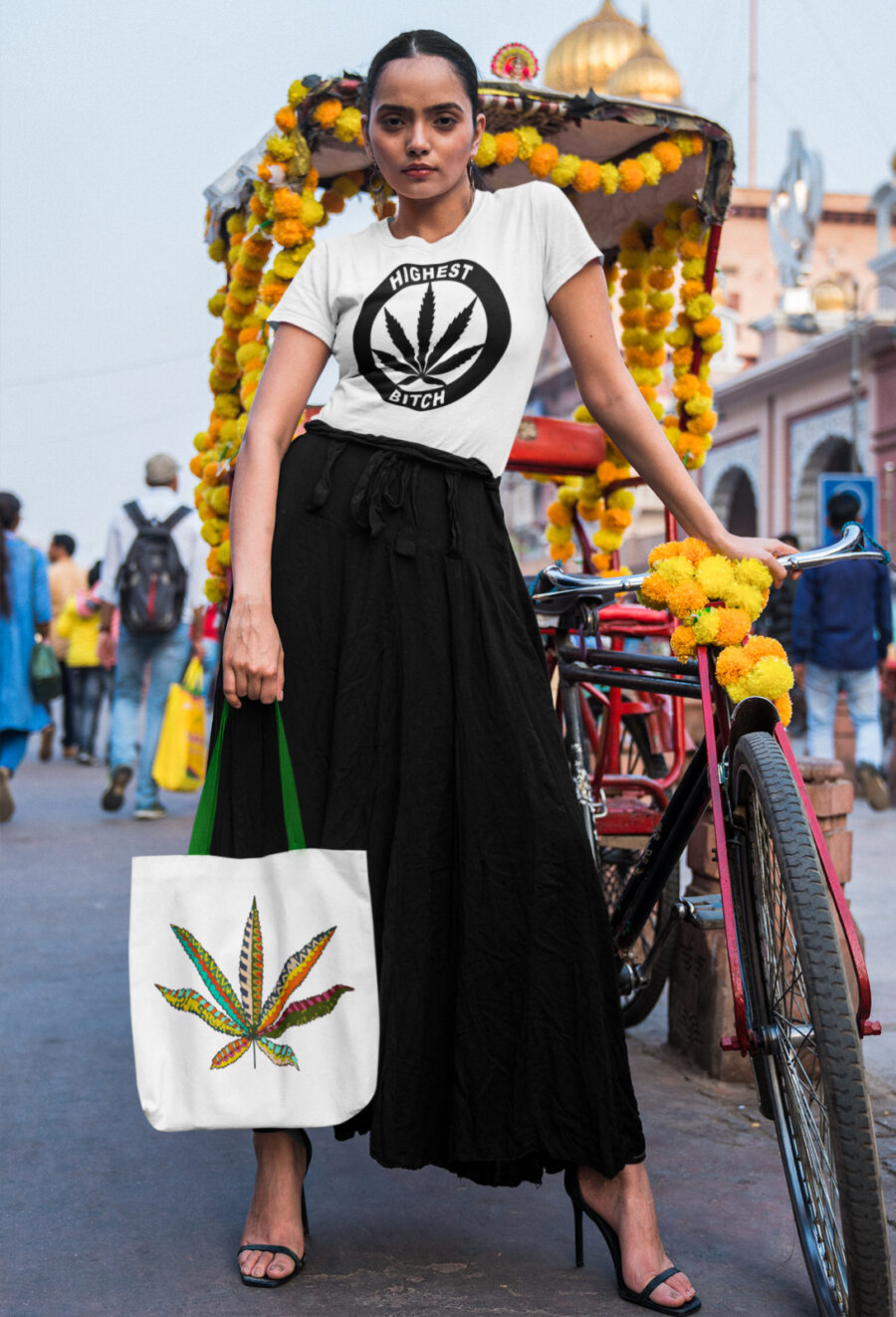 Fitted T-Shirt: Highest Bitch Logo - Image 2