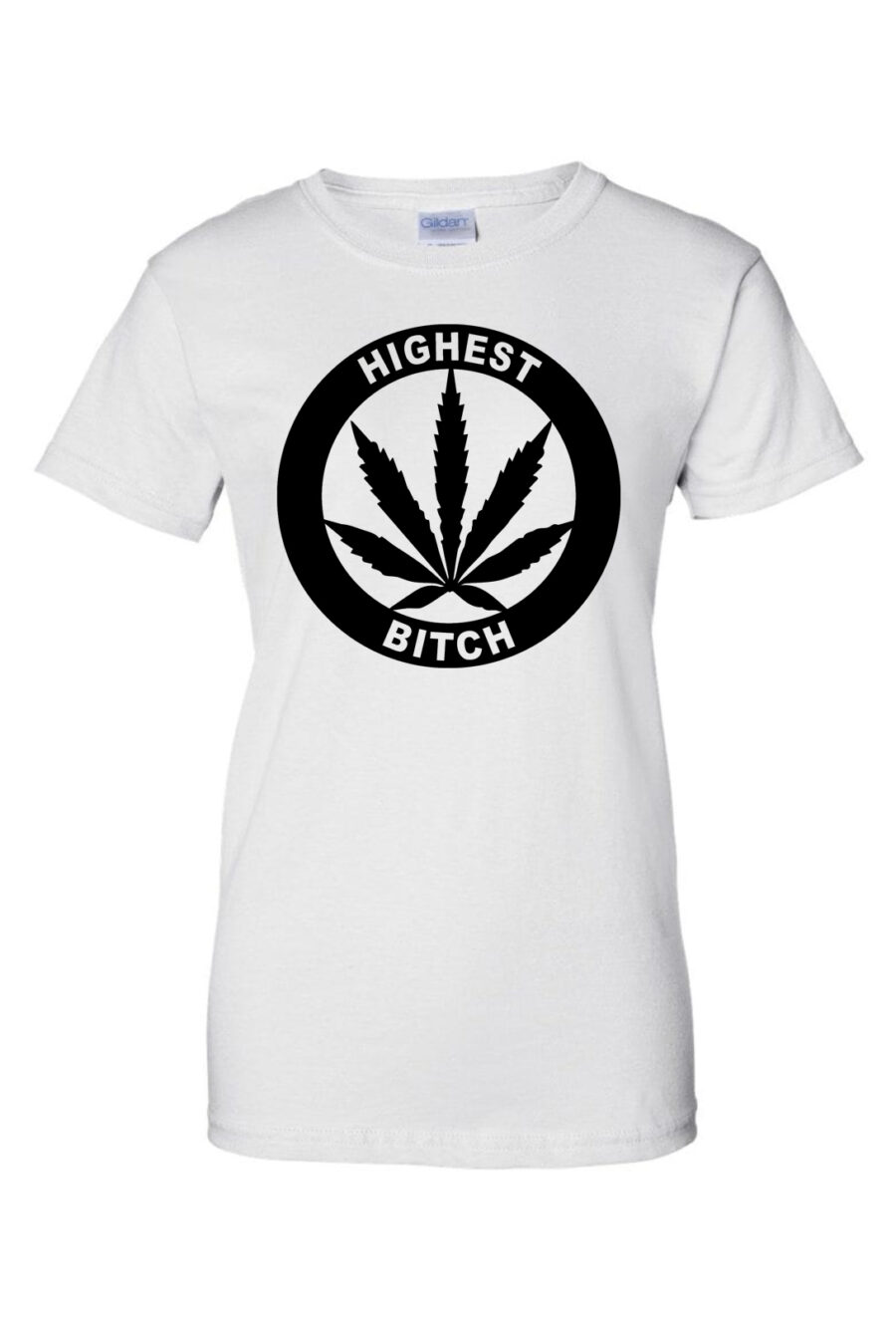 Fitted T-Shirt: Highest Bitch Logo - Image 5