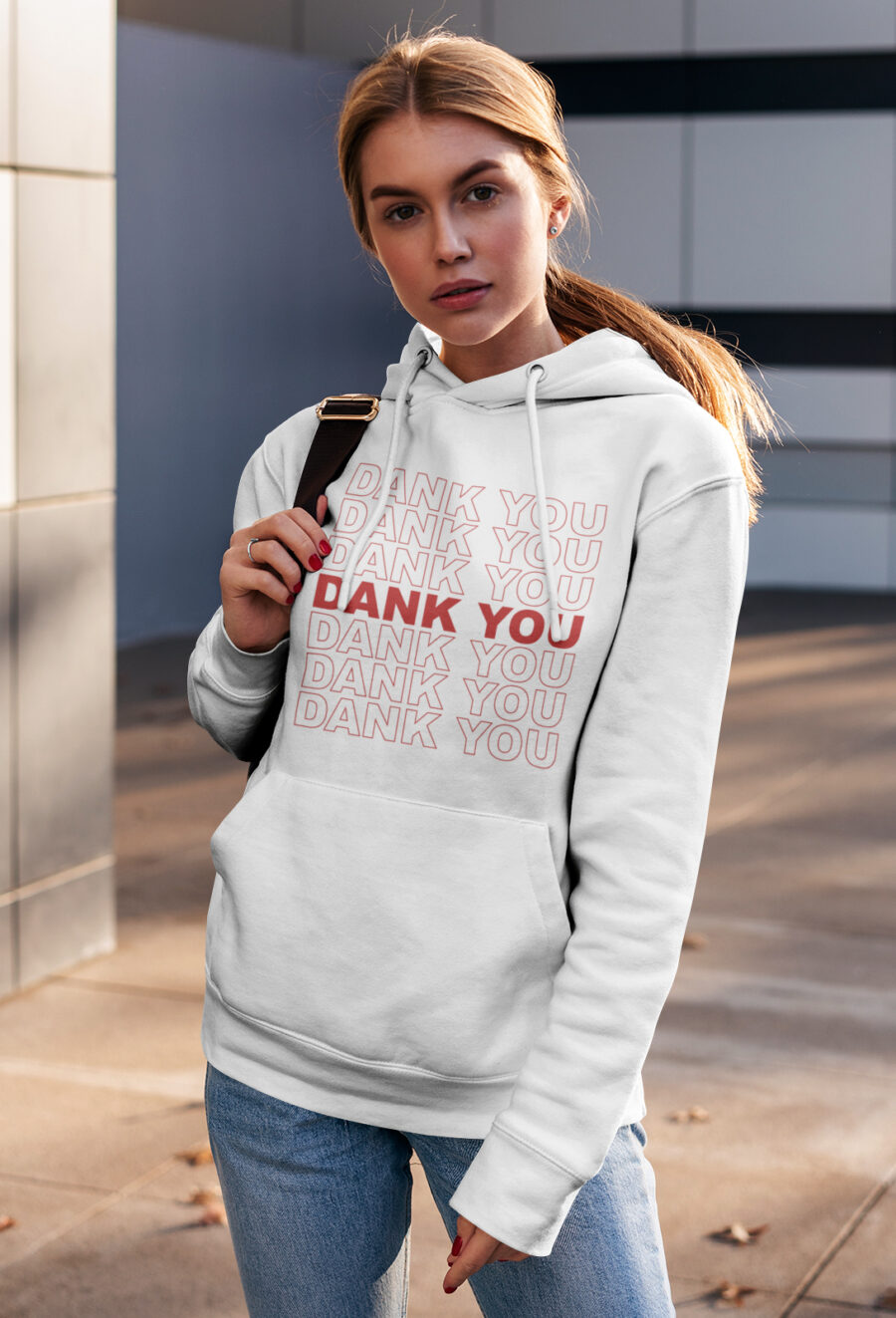 Graphic Hoodie: Dank You