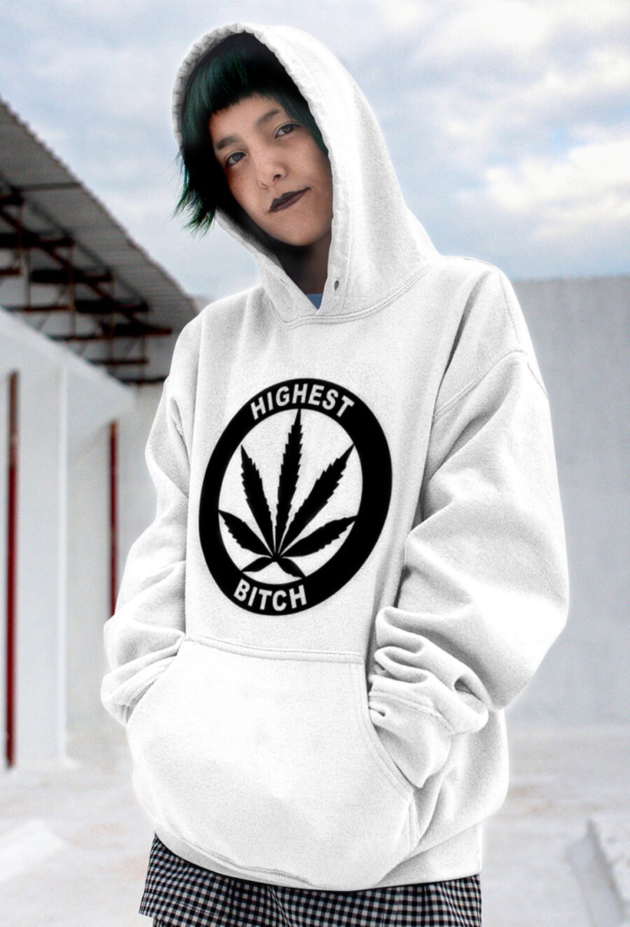 Graphic Hoodie: Highest Bitch Logo