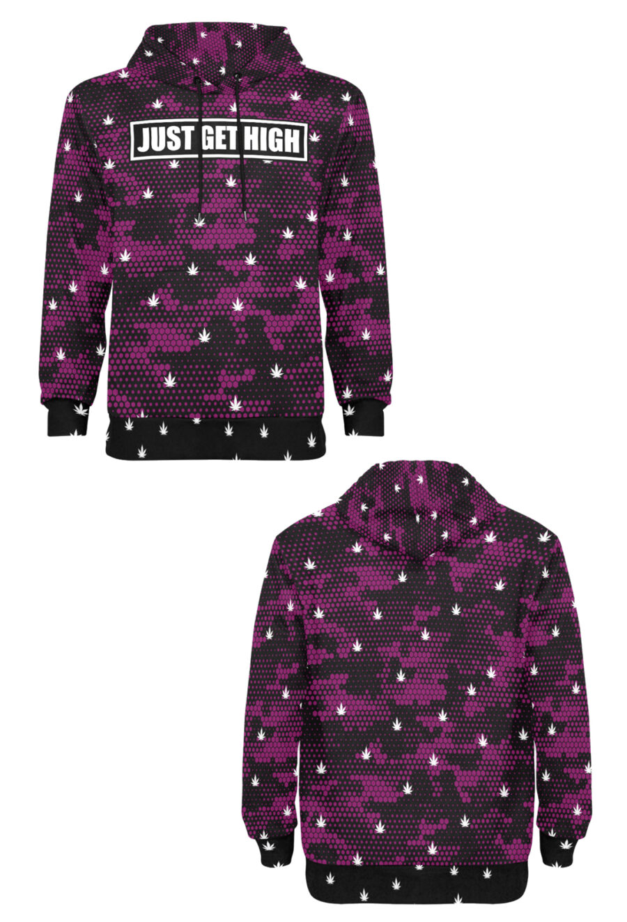 AOP Hoodie: Canna-Camo - Image 3