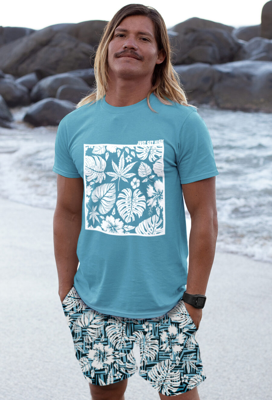 Classic Swim Short: Big Leaf